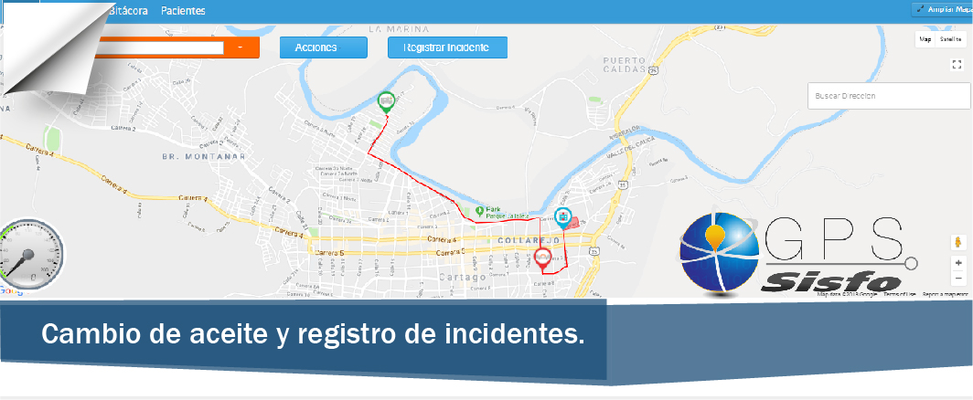 GPS - ¡Nuevas Opciones! Cambio de aceite y registro de incidentes